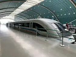 A Shanghai Maglev at Longyang Road station