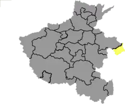 Location in Henan