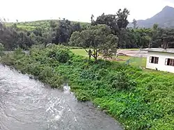 View of river side and Chooralmala School