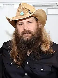 A bust shot of country music singer Chris Stapleton