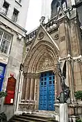 Entrance to St Michael, Cornhill