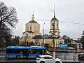 LiAZ 4292 in front of the Ascension Cathedral, route 5b