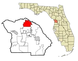 Location in Citrus County and the state of Florida