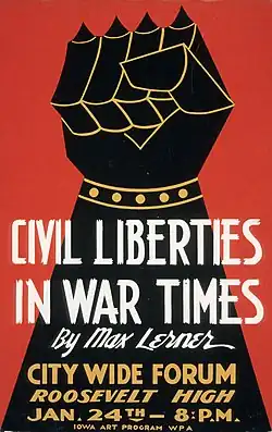 Civil liberties poster 1940