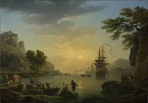 ,A Landscape at Sunset, 1773