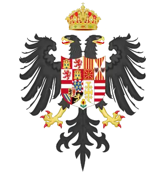 Coat of arms of Charles V as King of Naples 1516-1554