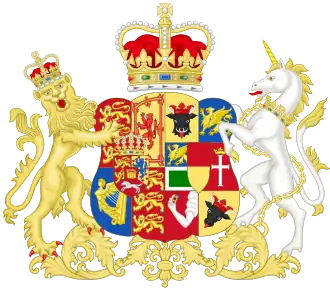 Arms of Queen Charlotte, from 1816 to 1818