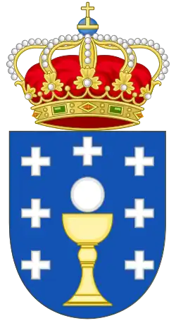 Coat of arms of Galicia (15th century–) (legal regulation, 1984–)