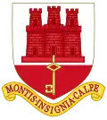 Coat of Arms of Gibraltar (Unofficial Mazoned Variant)