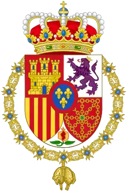 Escudo de armas del monarca de España