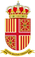 Coat of Arms of the former 3rd Military Region, "Pirenaica" (1997–2002)