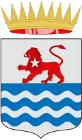 The heraldic arms of the Italian colony of Eritrea from 1919 to 1936.