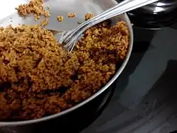 A coconut-mango chutney