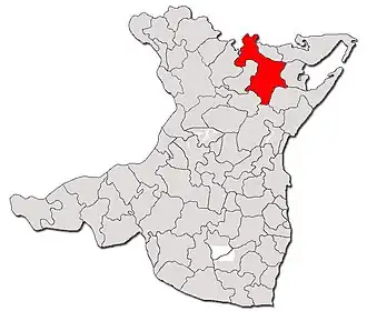 Location in Constanța County