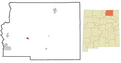 Location of Cimarron, New Mexico