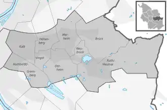 District map of Kalk