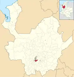 Location of the municipality and town of Envigado in the Antioquia Department of Colombia