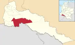 Location of the city of Puerto Asís in the Putumayo Department.