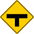 SP-14 "T" junction ahead