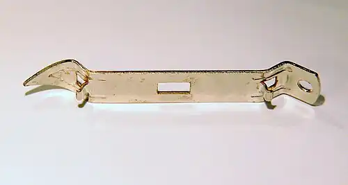 Combination can (left end) and bottle (right end) opener, very common variety for decades