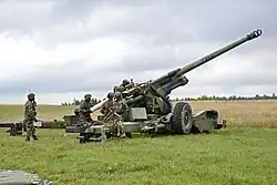 French 155&nbsp;mm TRF1 Towed Artillery