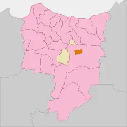 Location of Driouch in Driouch Province