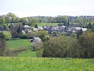A general view of Condat-sur-Ganaveix