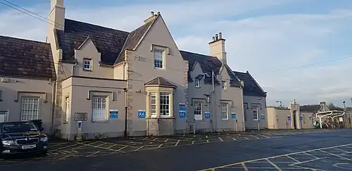 Outside view of Kildare railway station
