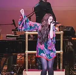 Courtney Hadwin performing in 2024