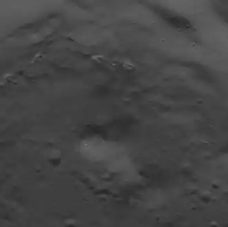 Hollows within the crater