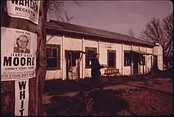 Shops in Crawford in 1974