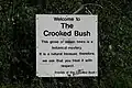 Sign at the site of the Crooked Trees