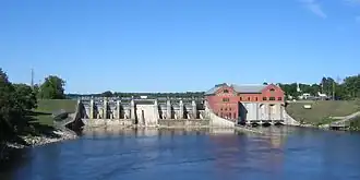 The Croton Dam along the Muskegon River