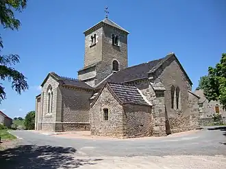 The church in Culles-les-Roches
