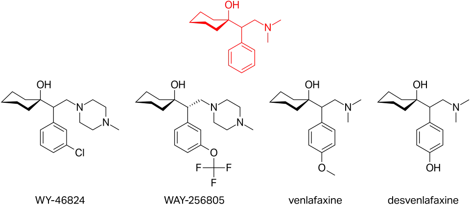 Cycloalkanol ethylamine scaffold