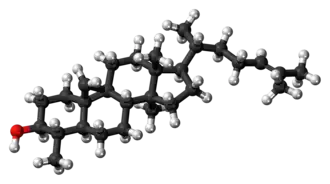 Ball-and-stick model of cycloartenol