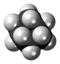 3D structure of a cyclohexane molecule