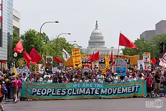 Demonstrators in Washington, DC