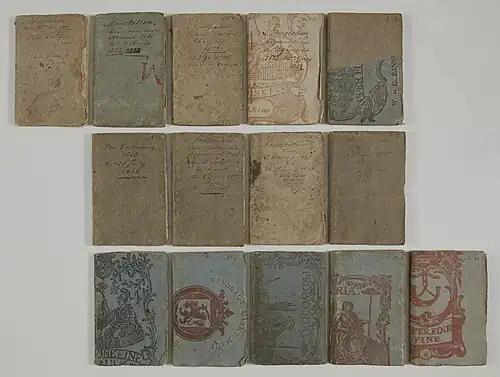 The 14 volumes of the diary of Jan Kruys (1817-1830)