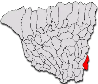 Location in Gorj County