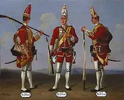 Grenadiers, 46th, 47th and 48th Regiments of Foot