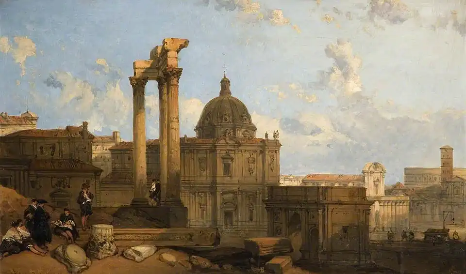Ruins of the Roman Forum by David Roberts