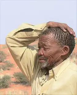 Dawid Kruiper in the Kgalgadi National Park, 29 July 2009