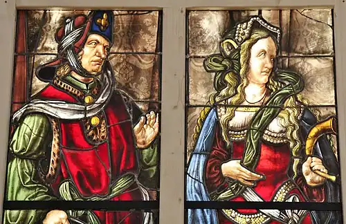 Renaissance stained glass, Auch Cathedral, France, Arnaud de Moles (detail, 1507–1513)