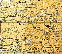 Shuqba 1945 1:250,000