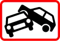 A traffic accident has occurred - Danish road sign
