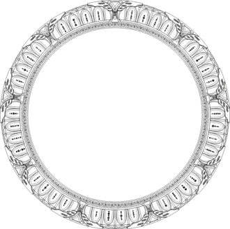 Schematic diagram of Destiny's stargate with glyphs