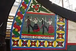 Traditional painted decoration of a moliceiro