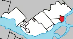 Location within Deux-Montagnes RCM.