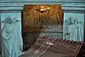 Two of the twelve marble Victories surrounding Napoleon's tomb